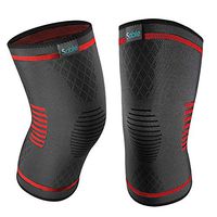 Upgraded Knee Brace 2 Pack Compression Sleeves Support for Women & Men, FDA Registered Wraps Pads for Running, Pain Relief, Injury Recovery, Basketball and More Sports