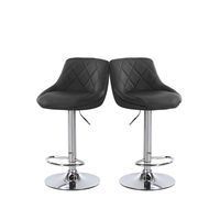Fine Bar Stools,Bars Tools Swivel Stool Set of 2 Height Adjustable Bar Chairs with Back PU Leather Swivel Bar Stool Kitchen Counter Stools Dining Chairs (D)