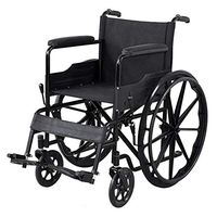 Wheelchair Lightweight FoldingComfortable Portable Sponge Handrail Convenient Cleaning Wheelchairs,Black