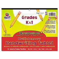 Multi-Sensory Handwriting Tablet, 10-1/2 x 8, 40 Sheets/Pad, Sold as 1 Pad, 40 Sheet per Pad