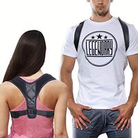 Bronkey Posture Corrector for Men & Women, Effective Clavicle Support Brace, Adjustable Shoulder Correction Belt Back Straightener Trainer for Slouching Hunching, Upper Back & Neck Pain Relief