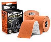(2 Pack) Premium Kinesiology Tape | Athletic Tape Supports & Protects Muscles, Knees, Shoulders & Plantar Fasciitis | Waterproof & Hypoallergenic | Uncut Kinesio Tape (Orange)