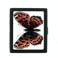 Perfection In Style Metal Cigarette Case Vintage Butterfly Design 008