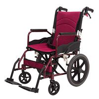 WenFei shop Self Propelled Wheelchair,Lightweight Aluminium Folding Wheelchair with Attendant Brakes,Suitable for Indoor and Outdoor Use,220lbs Weight Capacity