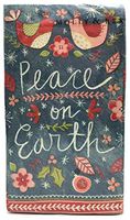 Molly & Rex Folksy Peace Birds Guest Towels / Buffet Napkins - 32 Count