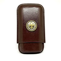 Fleur de Lis 3-Finger Cigar Case – Leather Cigar Case – Cigar Cutters by Jim