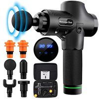 Massage Gun,Handheld Deep Muscle Massager,Cordless Vibration Massage Device Helps Relieve Muscle Soreness and Stiffness (Black)