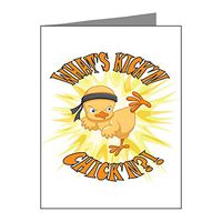 Note Cards (20 Pack) Kick'n Chick'n Martial Arts Baby Chick