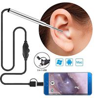 3.9 mm ear spoon, visual otoscope, ultra-small lens ear spoon 3-in-1 HD ear spoon, can be used to observe the health of the ear canal, nose and skin
