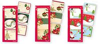 Christmas Gift Tags Self Stick Adhesive Stickers Holiday Present Labels 108 Count of Assorted Designs Santa, Reindeer, Trees, Holly