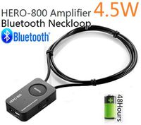 HERO-800 4.5 Watt Powerful Amplifier Professional Bluetooth Neckloop(can Work with Magnet) with Invisible Mini A780 A680 spy Wireless earpiece (Only Black Neckloop)