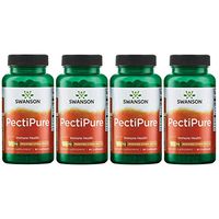 Swanson Pectipure Modified Citrus Pectin 600 Milligrams 60 Capsules 4 Pack