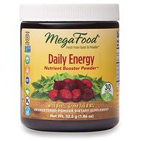 MegaFood, Daily Energy Booster Powder, Supports Energy and Stamina, Drink Mix Supplement, Gluten Free, Vegetarian, 1.86 oz (30 Servings)