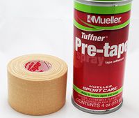 Mueller Atheltic MTAPE + Pre-Tape Spray Kit (1 Beige Roll + Spray)