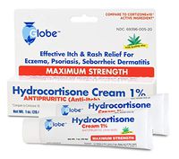 Hydrocortisone 1% Cream, Anti-Itch Cream, 2 Ounce (2 x 1 oz Tubes)
