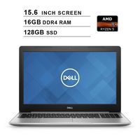 2019 Premium Dell Inspiron 15 5000?15.6 Inch HD Laptop (AMD Ryzen 5 2500U up to 3.6 GHz, 16GB RAM, 128GB SSD, WiFi, Bluetooth, HDMI, Windows 10 Home,?Platinum Silver)