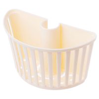 OTGO Hanging Sponge Holder Sink Caddy Organizer for Kitchen Bathroom Faucet Shower,4.92x2.52x2.76" (Beige)