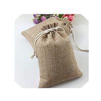 50Pcs Vintage Natural Burlap Gift Candy Bags Wedding Party Favor Pouch Birthday Supplies Drawstrings Jute Gift Bags,20X30