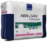 Abena Abri-San Premium Incontinence Pads, Size 2 - Micro, 252 Count (9 Packs of 28)