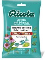 RICOLA Sugar Free Green Tea with Echinacea Throat Drops, 19Count