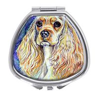 Buff Cocker Spaniel Design Pill Case Box Western Medicine Tablet Holder Decorative Pill Box for Pocket or Purse
