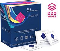 LifeWipes Lens & Glasses Wipes Pre-Moistened by LIFEWIPES Individually Wrapped for Camera Lenses, Eye Glasses, Sunglasses, Phone, Laptop, Tablet & TV Screens – Anti-Static Ammonia-Free Formula, White