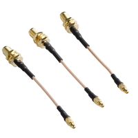 Wolfwhoop Q3-A 3pcs MMCX to SMA Female 80mm Low Loss FPV Antenna Extension Cable Antenna Adapter