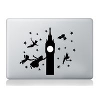 ArtStickers Peter Pan Big Ben Sticker Silhouette MacBook Laptop Decal Vinyl Skin Mural Art MacBook Laptop Decal Vinyl Skin Sticker Silhouette Mural Art Graphics Pet