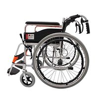 Handicapped Lightweight Folding Manual Wheelchair,Back Foldable Dimensions Ultra Lightweight Folding Wheelchair