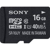 Sony 16GB Class 10 Micro SDHC R40 Memory Card (SR16UYA/TQMN) (OLD MODEL)