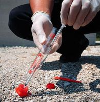 1" Dia. x 8" L Eva-Safe Hypodermic Syringe Container (12 Containers) - AB-135-97