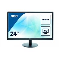 Monitor AOC E2475SWJ 23.6inch, D-Sub/DVI/HDMI