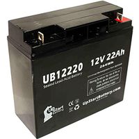 Replacement for Charger CHG0142 Battery - Replacement UB12220 Universal Sealed Lead Acid Battery (12V, 22Ah, 22000mAh, T4 Terminal, AGM, SLA)