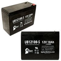 2 Pack Replacement for Schwinn S300 Battery - Replacement UB12100-S Universal Sealed Lead Acid Battery (12V, 10Ah, 10000mAh, F2 Terminal, AGM, SLA)