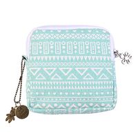 Healifty Sanitary Napkin Storage Sanitary Pad Organizer(Light Green, Geometry)