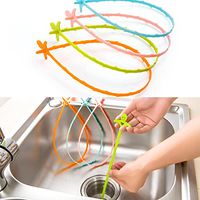 Cleaning Hook, Hair Drain Clog Remover and Removal Opener for Bathroom and Bathtub Dredge Device Small Tools Home Sewer Toilet Toilet Cleaning Tool