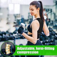 SOMAZ Adjustable Posture Corrector for Men&Women&Kids, Slouching Corrector, Clavicle Brace, Back Straightener, Upper and Lumbar Back Brace Support for Rounded Shoulders & Back Pain FDA Approved(XS)