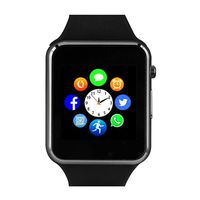 Hocent Smart Watch, Smartwatch with SD Card Camera Pedometer Phone Call Text SNS SMS Sync SIM Card Slot Music Player Alarm Compatible with Android and iPhone (Partial Functions) for Men Women Teens