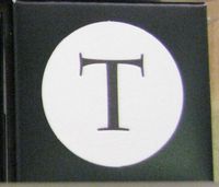 Hallmark ITP9137 Inital Letter T for Monogramed Note Cards