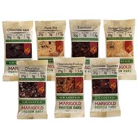 Keto (2-3 NET CARB) Protein Bar by MariGold - Amazing Taste Ketogenic Snacks - Organic Fats, 1 g Sugar, 21 g Protein GRASS FED Whey - Non GMO. Made Fresh, Ships Fresh. (12 bars)