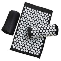 Glossrise Acupressure Mat & Pillow Set/Yoga Acupressure mat/Acupuncture mat for Massage/Wellness/Relaxation and Tension Release, Relief Sciatic Pain, Insomnia, Comes in a Carry Bag