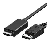 Displayport to HDMI Cable,DP Port to HDMI Cable (10 Feet/3M) 1080p Full HD for PCs to HDTV, Monitor, Projector with HDMI Por (Silve Plated)