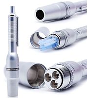Painless Acupuncture 3-Pin Lancets Device Pen Stainless Steel Triple-Lancing Pen (Silver)