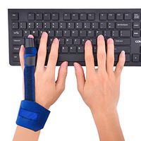 Finger Splint Adjustable Pinky Finger Splint Malleable Metallic Hand Splint Pain Relief Finger Support with Finger Phalanx and Metacarpal Fixation Belt (L)