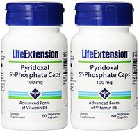 Life Extension Pyridoxal 5-Phosphate 100 Mg Vegetarian Capsules, 60-Count (120)