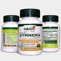 Gymnema Sylvestre 1200 mg (Highest Potency) Extract Veg Capsules with 75% Gymnemic Acids as Sugar Destroyer & for Blood Sugar Support & Healthy Glucose Metabolism
