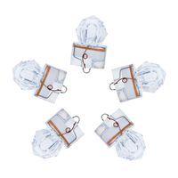 Dr.Fish 5PCs LED Fishing Lure Bait Attractant Deep Drop Light Trolling Rig Water Trigger Deep Sea Ice Fishing Underwater Freshwater Saltwater Halibut Tuna Bass White