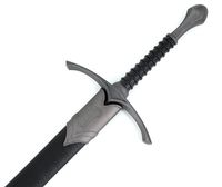 Vulcan Gear Medieval Crusader Sword with Scabbard - Choose Your Style (Knight's Sword Carbon Steel Color)