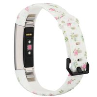 honecumi Floral Pattern Bands Compatible with Fitbit Alta/Alta hr Wristband Replacement Accessory-Exchange Watch Band for Men&Women Colorful Stripe Printing Straps