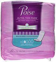 Poise Ultra Thins Light Absorbency Pads, 30 Count by Poise